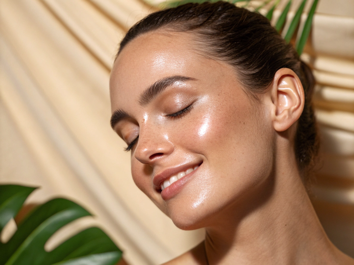 Close up of a woman's face for aesthetic treatments
