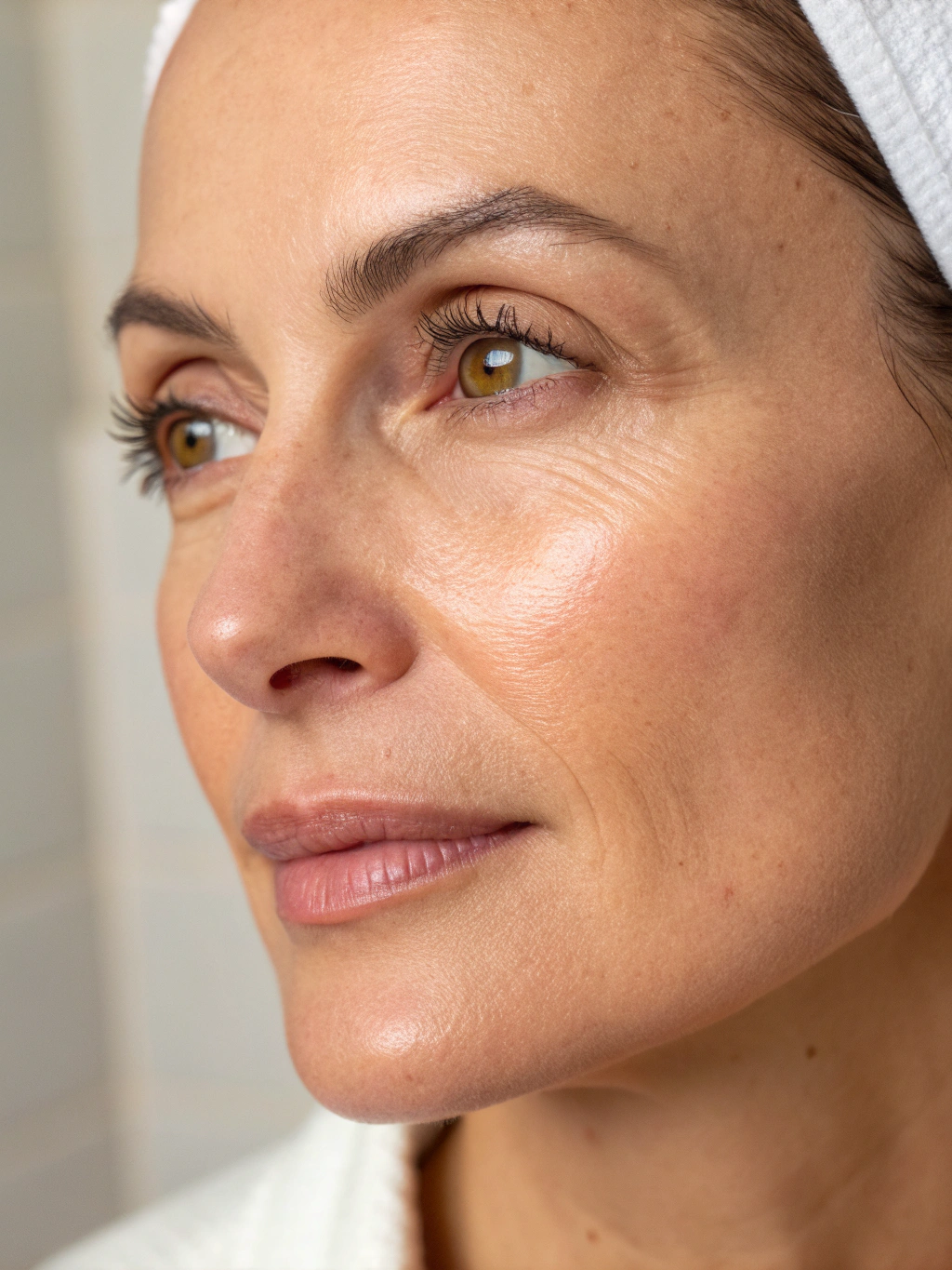 Female model with exosome and filler treatment results