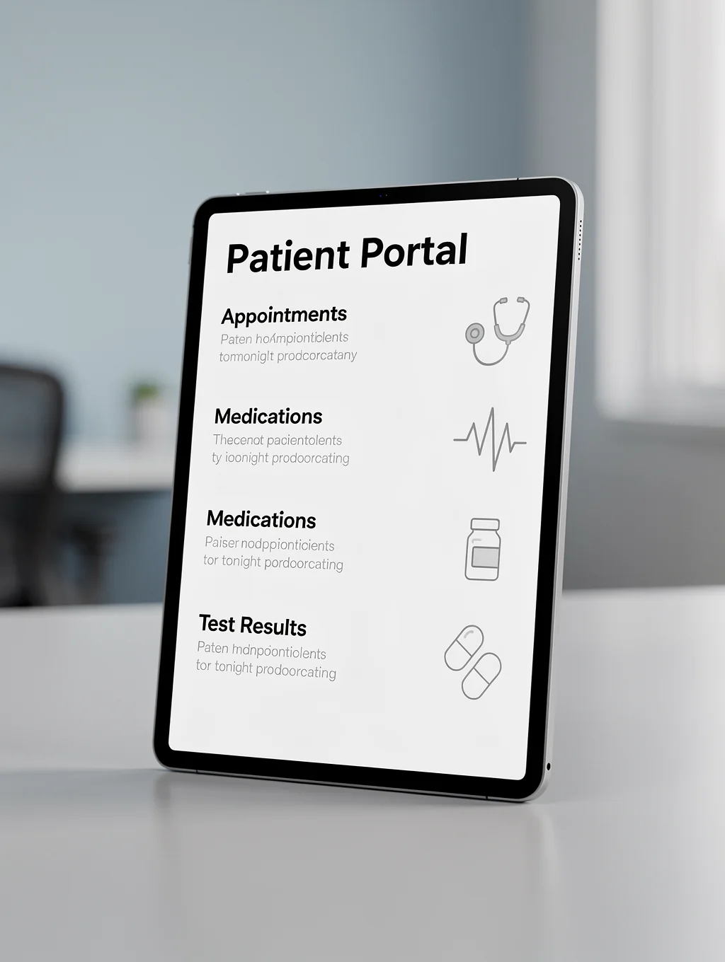 Digital healthcare interface showing AI-driven diagnostic data