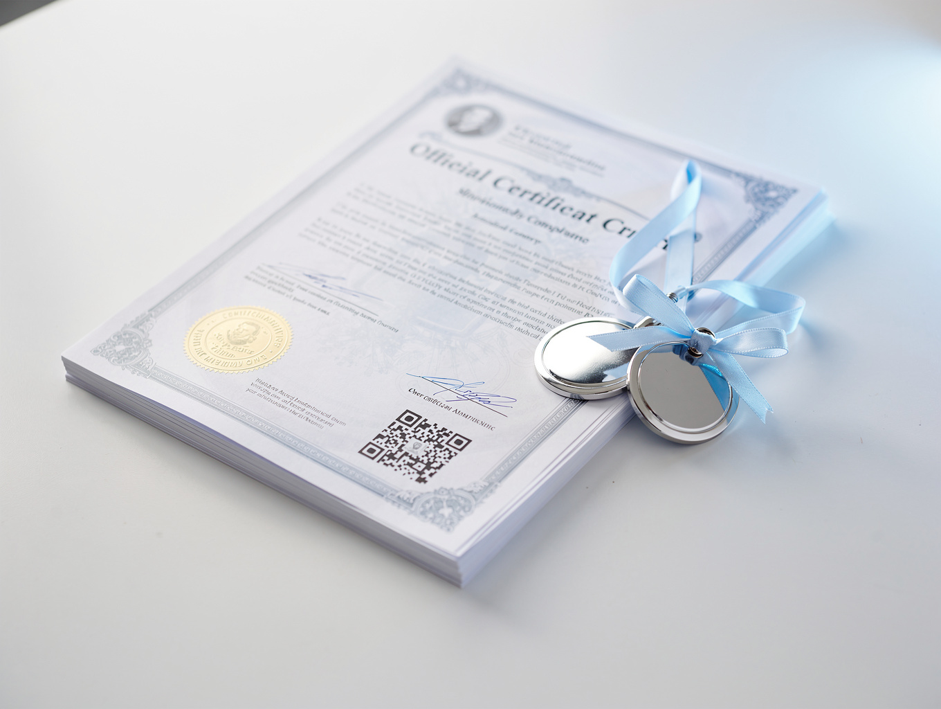 Regulatory compliance documentation and medical device certifications