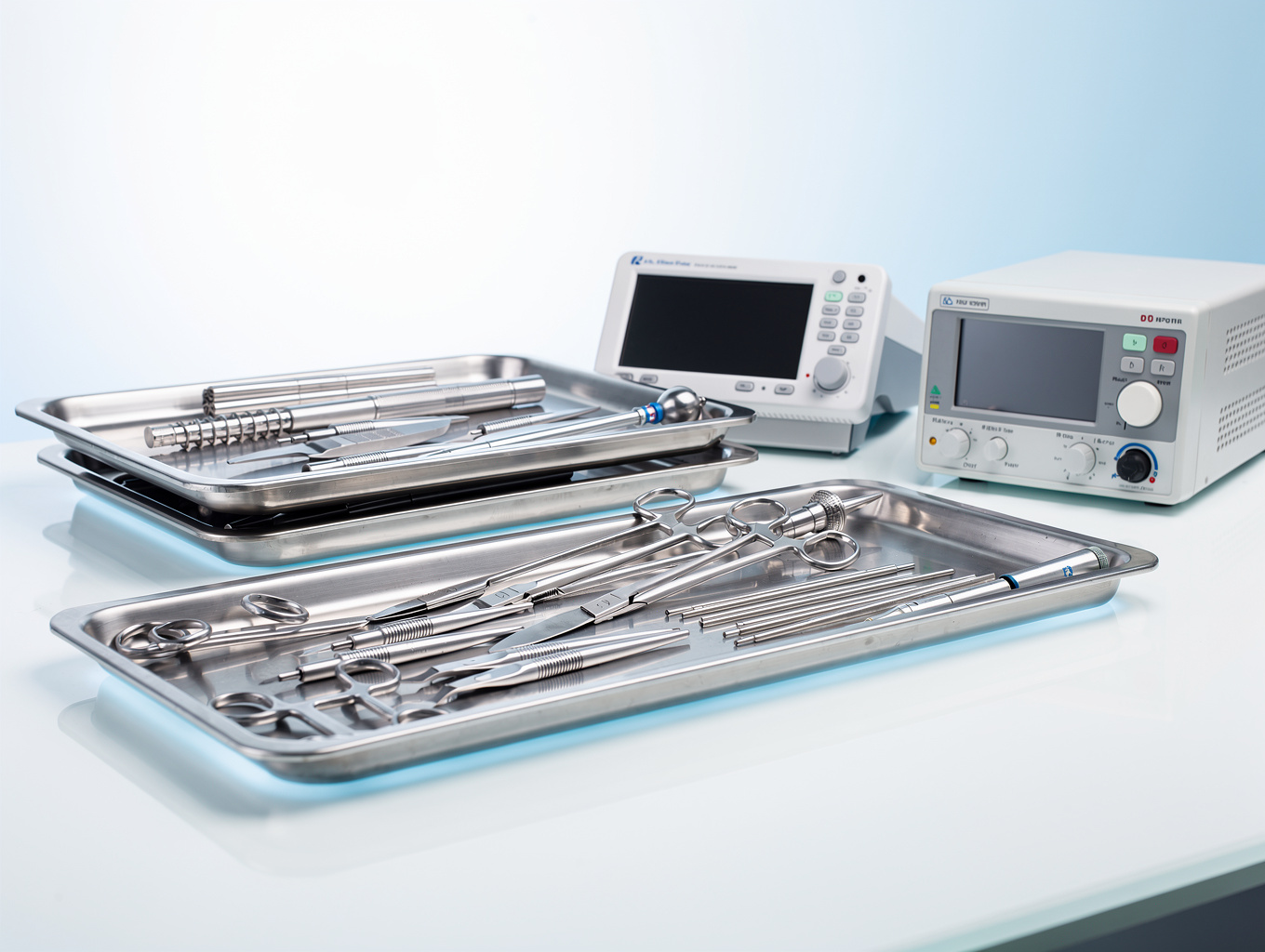 Surgical and diagnostic equipment in a clinical setting